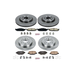 Power Stop KOE5584 Autospecialty - 1-Click Daily Driver Brake Kits (Front And Rear) for 2011-2019 Ford Explorer product image