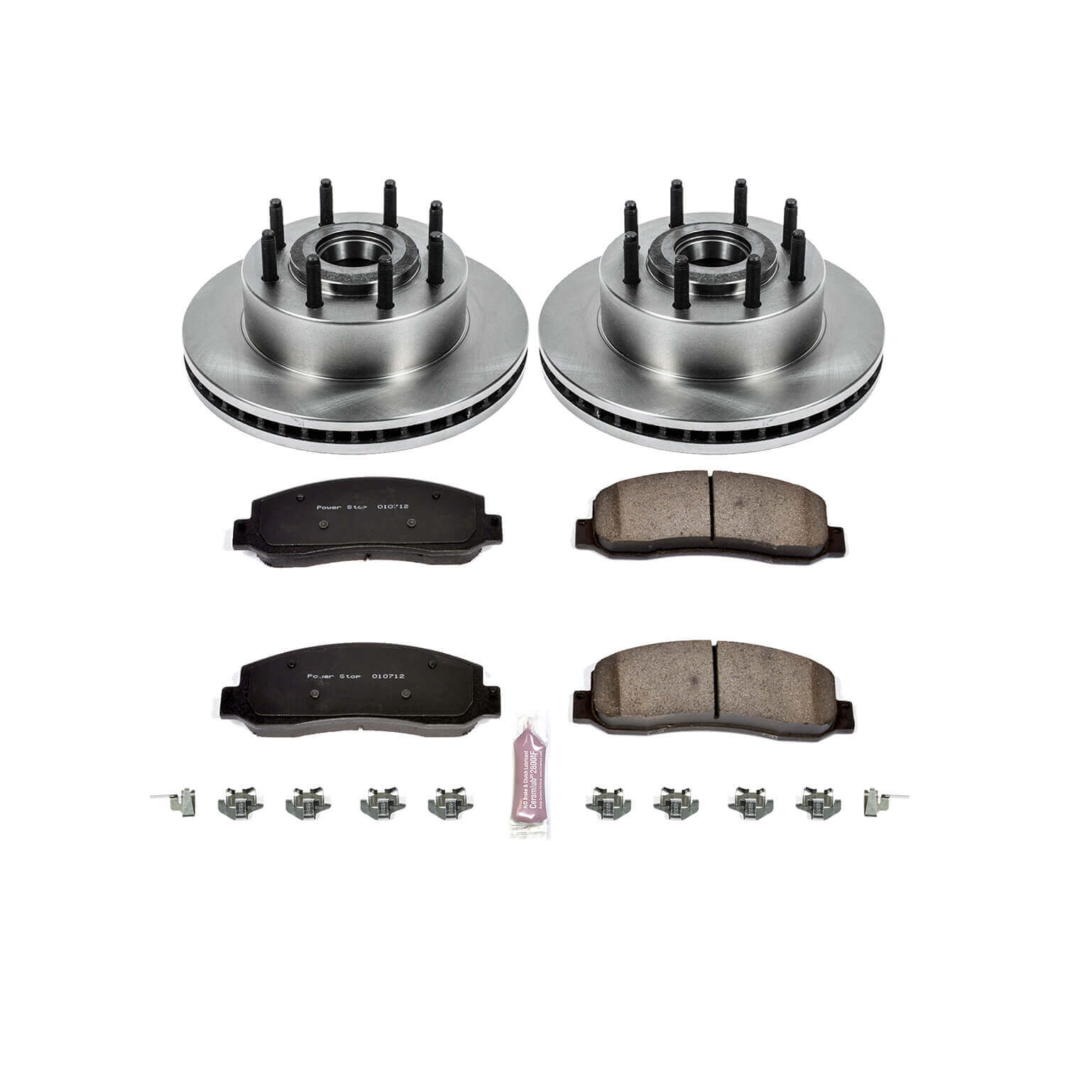 Power Stop KOE5585 Autospecialty - 1-Click Daily Driver Brake Kits (Front) for 2007-2010 Ford F-250 Super Duty product image