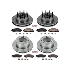 Power Stop KOE5586 Autospecialty - 1-Click Daily Driver Brake Kits (Front And Rear) for 2007-2010 Ford F-250 Super Duty product image