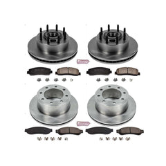 Power Stop KOE5587 Autospecialty - 1-Click Daily Driver Brake Kits (Front And Rear) for 2010 Ford F-350 Super Duty product image
