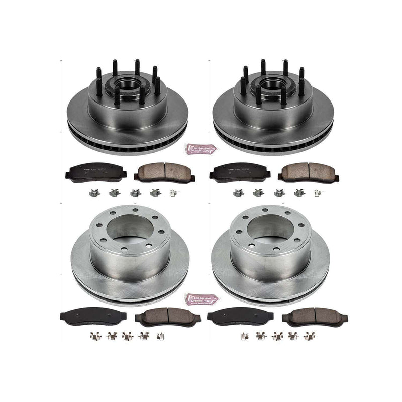 Power Stop KOE5587 Autospecialty - 1-Click Daily Driver Brake Kits (Front And Rear) for 2010 Ford F-350 Super Duty product image