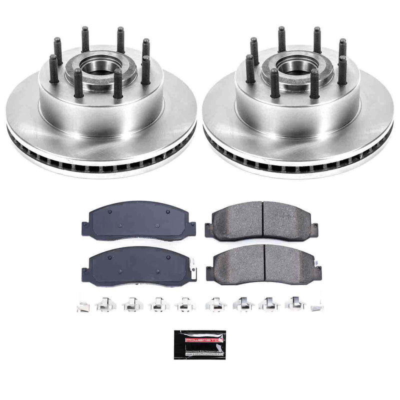 Power Stop KOE5588 Autospecialty - 1-Click Daily Driver Brake Kits (Front) for 2009-2011 Ford F-250 Super Duty product image