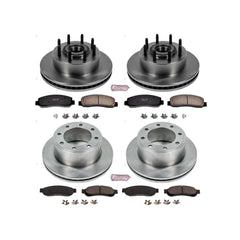 Power Stop KOE5589 Autospecialty - 1-Click Daily Driver Brake Kits (Front And Rear) for 2009-2010 Ford F-250 Super Duty product image