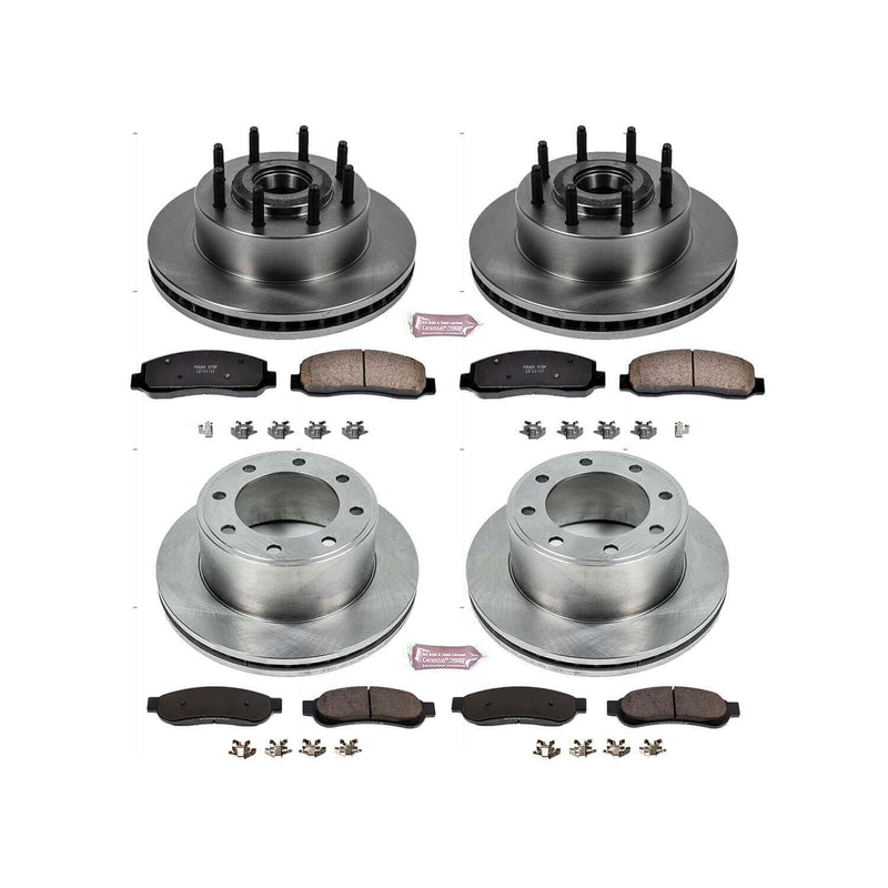 Power Stop KOE5589 Autospecialty - 1-Click Daily Driver Brake Kits (Front And Rear) for 2009-2010 Ford F-250 Super Duty product image
