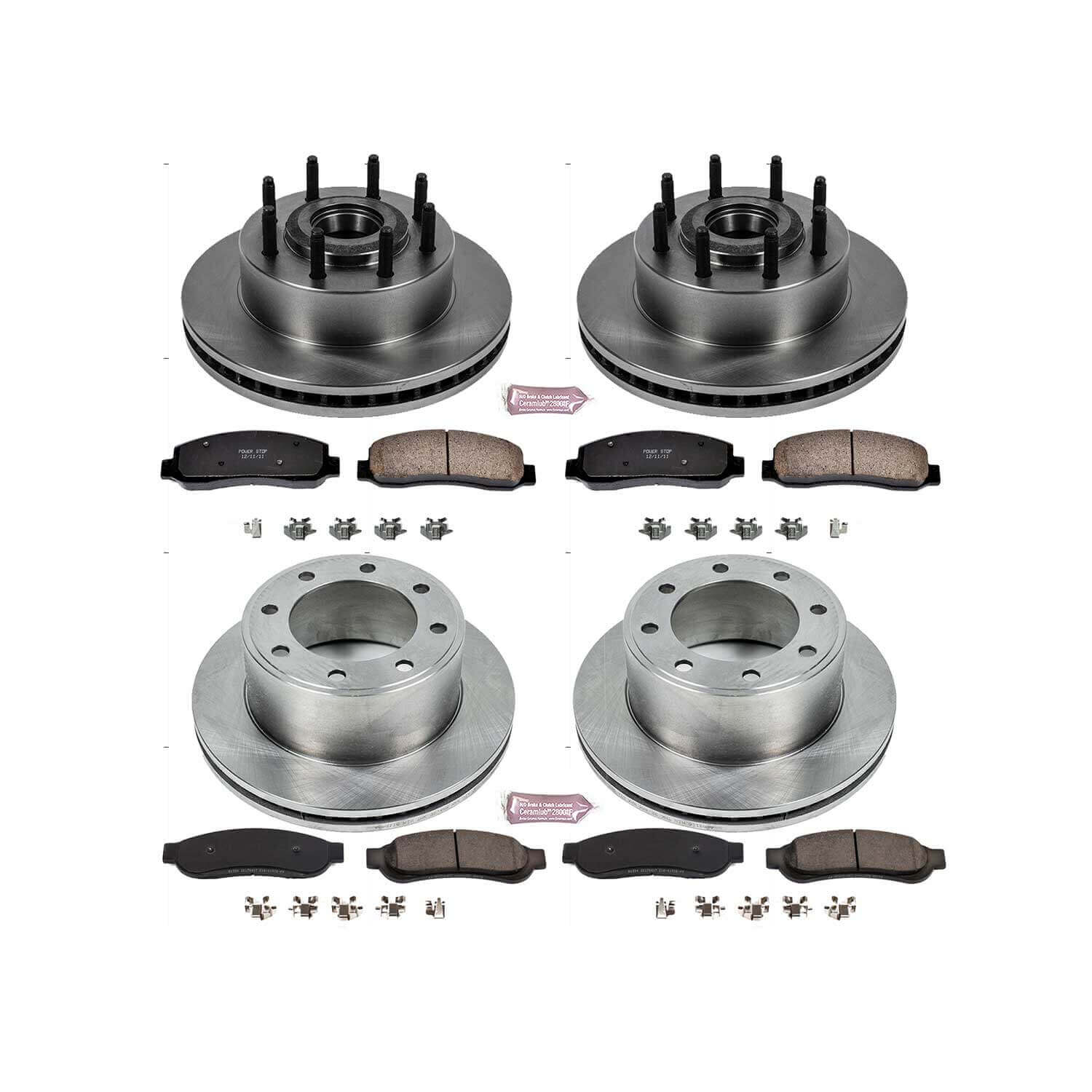 Power Stop KOE5590 Autospecialty - 1-Click Daily Driver Brake Kits (Front And Rear) for 2010-2011 Ford F-250 Super Duty product image