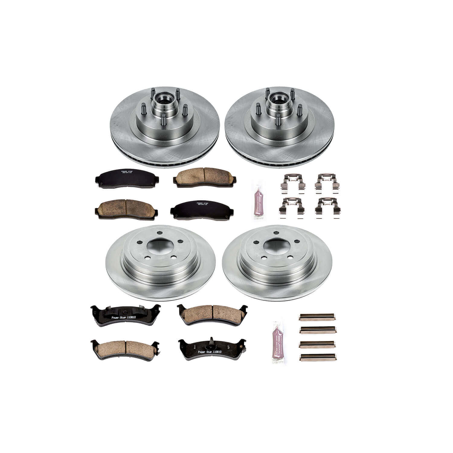 Power Stop KOE5593 Autospecialty - 1-Click Daily Driver Brake Kits (Front And Rear) for 2003-2005 Ford Explorer Sport product image