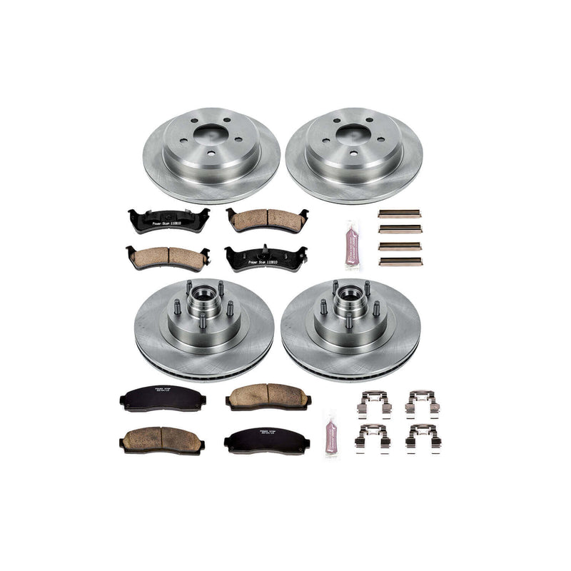 Power Stop KOE5594 Autospecialty - 1-Click Daily Driver Brake Kits (Front And Rear) for 2001-2002 Ford Explorer Sport product image