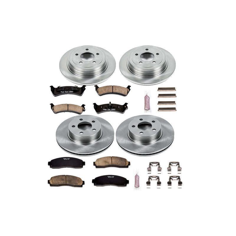 Power Stop KOE5595 Autospecialty - 1-Click Daily Driver Brake Kits (Front And Rear) for 2003-2005 Ford Explorer Sport product image