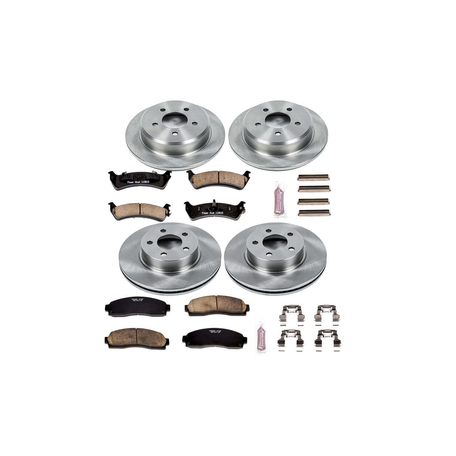 Power Stop KOE5596 Autospecialty - 1-Click Daily Driver Brake Kits (Front And Rear) for 2001-2002 Ford Explorer Sport product image