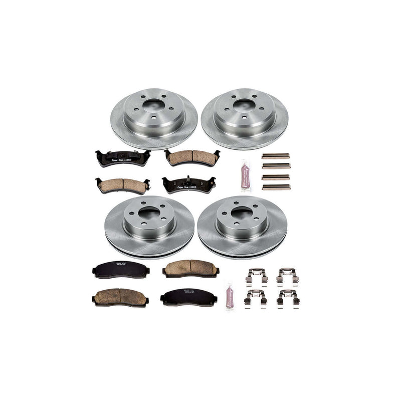 Power Stop KOE5596 Autospecialty - 1-Click Daily Driver Brake Kits (Front And Rear) for 2001-2002 Ford Explorer Sport product image