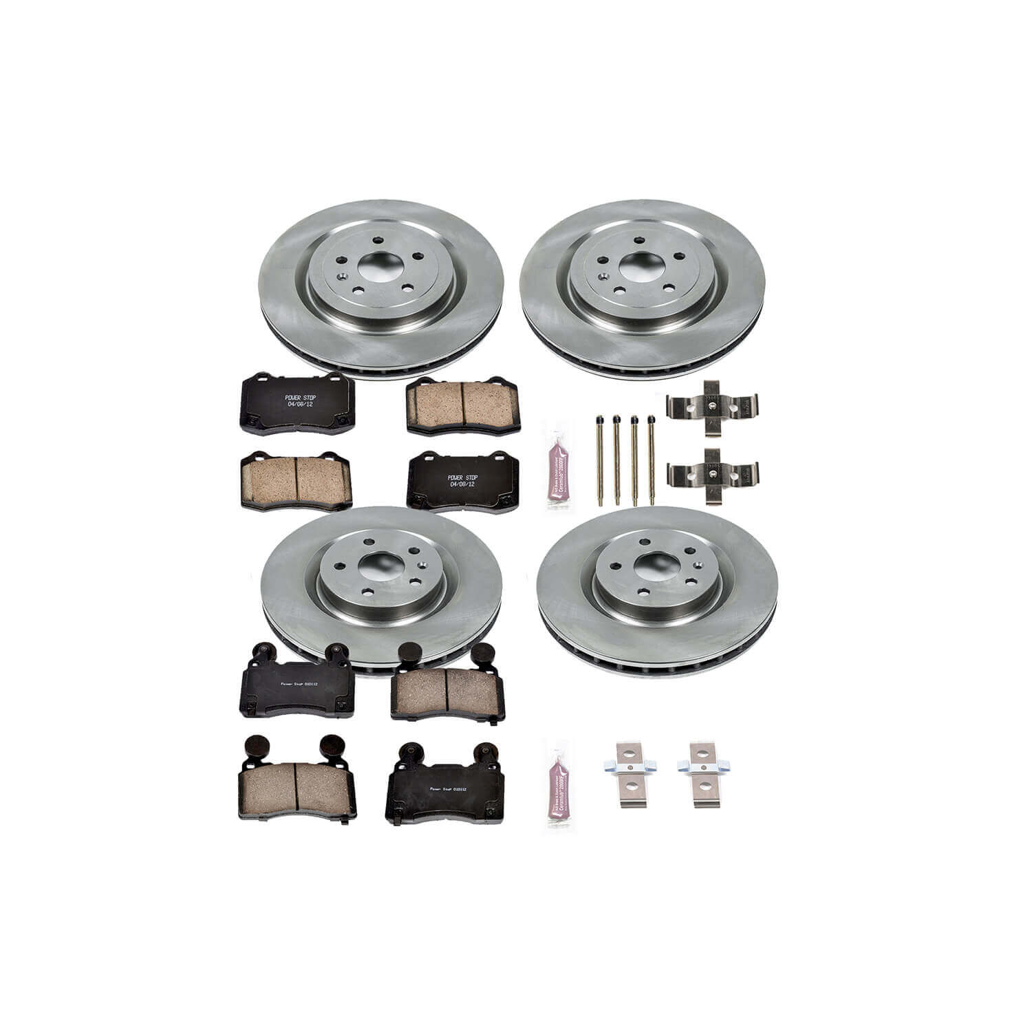 Power Stop KOE5603 Autospecialty - 1-Click Daily Driver Brake Kits (Front And Rear) for 2010-2015 Chevrolet Camaro product image