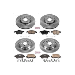 Power Stop KOE5611 Autospecialty 1-Click Daily Driver Front And Rear Brake Kit for 2007-2014 Volvo S60 product image