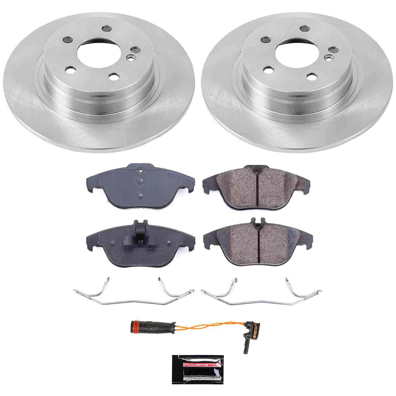 Power Stop KOE5625 Autospecialty 1-Click Daily Driver Plain Rotor Rear Brake Kit for 2008-2015 Mercedes-Benz C250 product image
