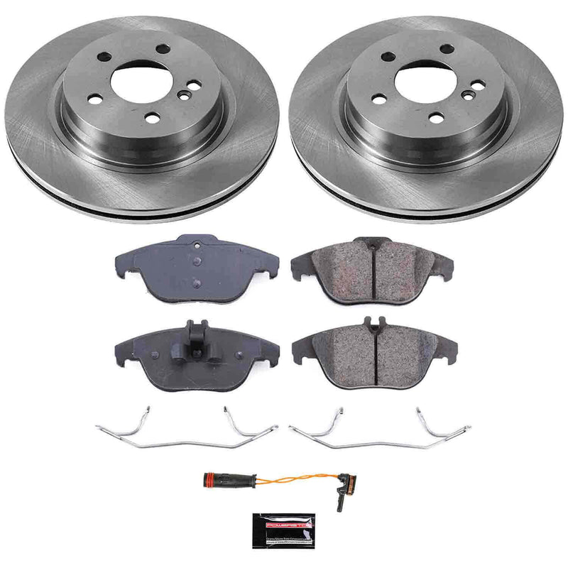 Power Stop KOE5626 Autospecialty 1-Click Daily Driver Plain Rotor Rear Brake Kit for 2008-2017 Mercedes-Benz C250 product image