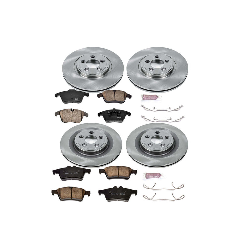 Power Stop KOE5637 Autospecialty - 1-Click Daily Driver Brake Kits (Front And Rear) for 2006-2010 Jaguar S-Type product image