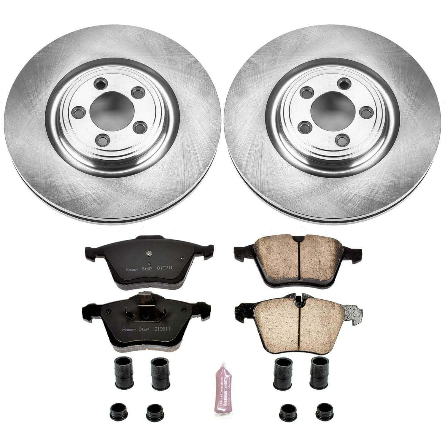 Power Stop KOE5638 Autospecialty 1-Click Daily Driver Front Brake Kit for 2006-2008 Jaguar S-Type R product image