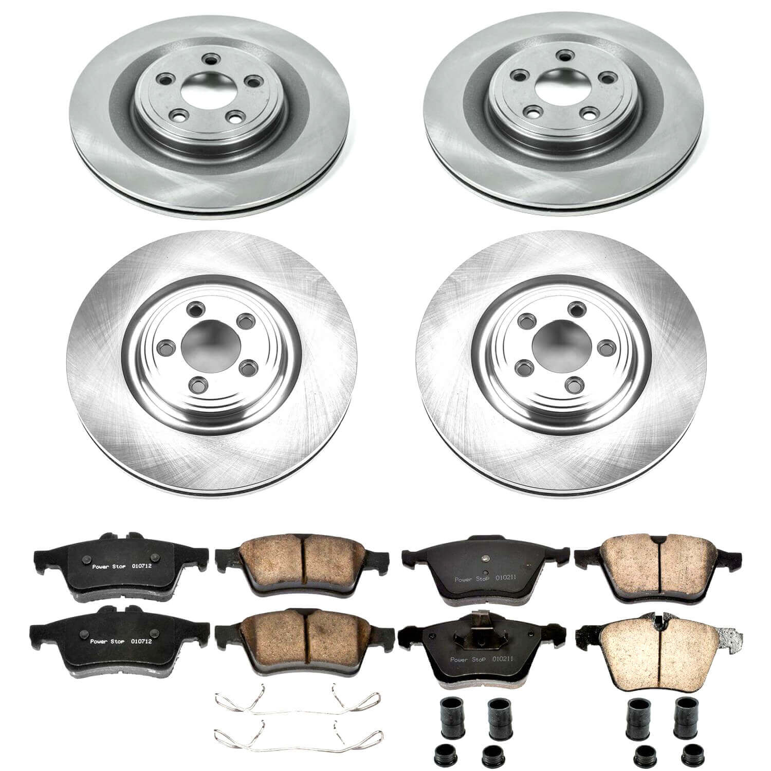 Power Stop KOE5639 Autospecialty 1-Click Daily Driver Front And Rear Brake Kit for 2006-2008 Jaguar S-Type R product image
