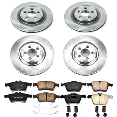 Power Stop KOE5639 Autospecialty 1-Click Daily Driver Front And Rear Brake Kit for 2006-2008 Jaguar S-Type R product image