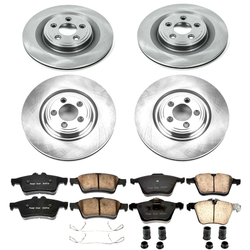 Power Stop KOE5639 Autospecialty 1-Click Daily Driver Front And Rear Brake Kit for 2006-2008 Jaguar S-Type R product image