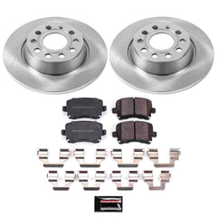 Power Stop KOE5662 Autospecialty 1-Click Daily Driver Plain Rotor Rear Brake Kit for 2007-2018 Volkswagen Eos product image