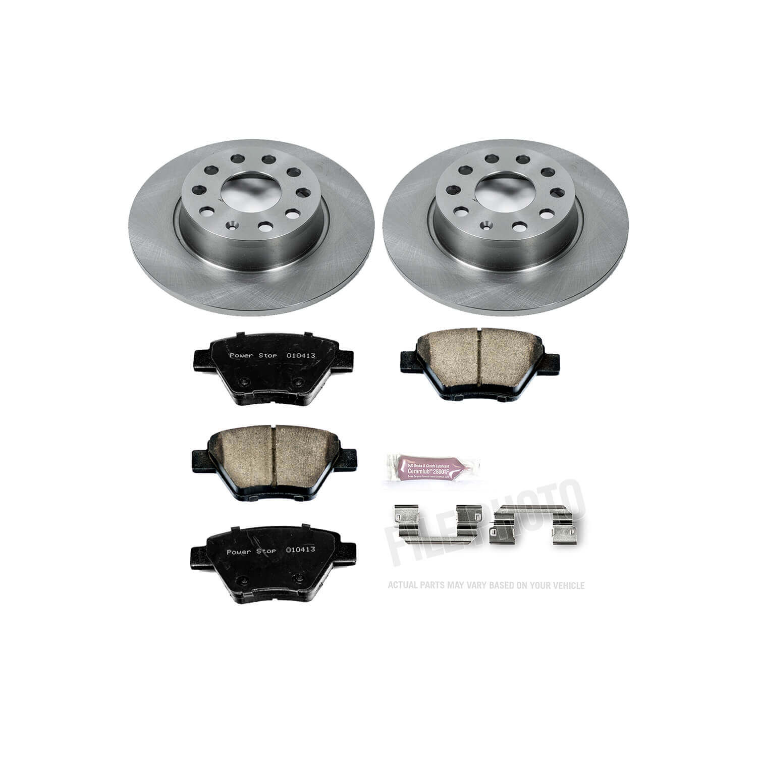 Power Stop KOE5667 Autospecialty - 1-Click Daily Driver Brake Kits (Rear) for 2009-2016 Audi A3 product image