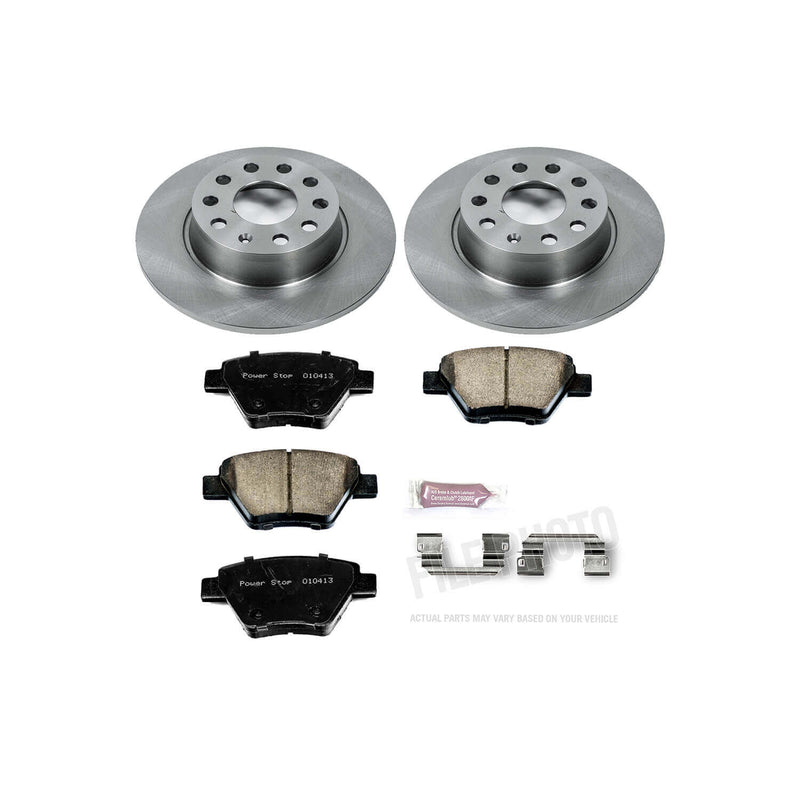 Power Stop KOE5667 Autospecialty - 1-Click Daily Driver Brake Kits (Rear) for 2009-2016 Audi A3 product image