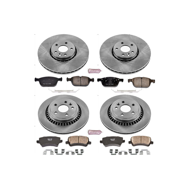 Power Stop KOE5703 Autospecialty 1-Click Daily Driver Front And Rear Brake Kit for 2010-2015 Volvo XC60 product image