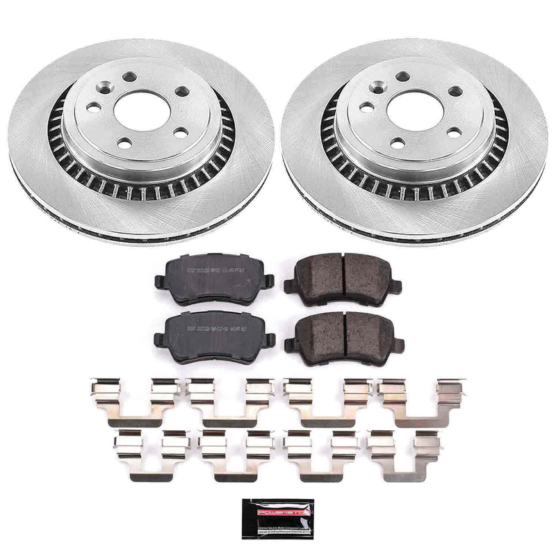 Power Stop KOE5705 Autospecialty 1-Click Daily Driver Plain Rotor Rear Brake Kit for 2010-2017 Volvo XC60 product image