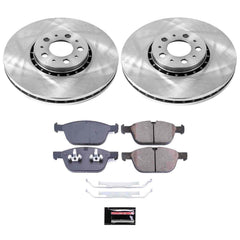 Power Stop KOE5707 Autospecialty 1-Click Daily Driver Plain Rotor Front Brake Kit for 2003-2014 Volvo XC90 product image