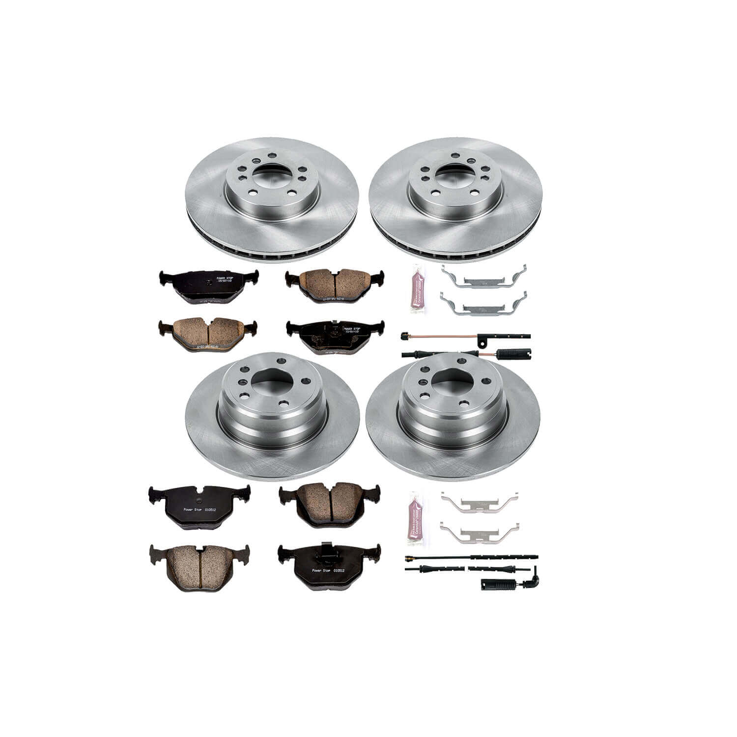 Power Stop KOE5718 Autospecialty - 1-Click Daily Driver Brake Kits (Front And Rear) for 2000-2006 BMW X5 product image
