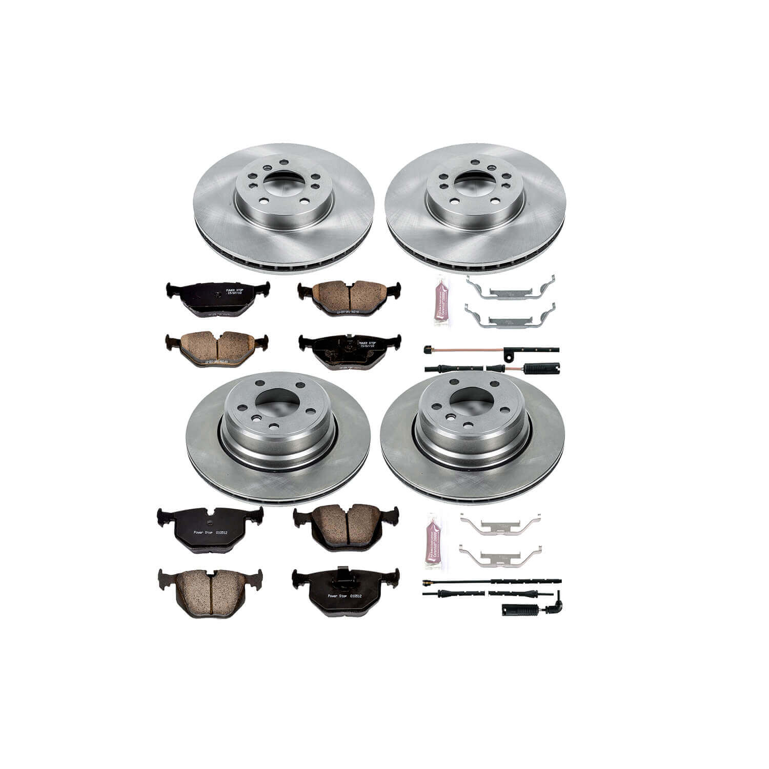 Power Stop KOE5719 Autospecialty - 1-Click Daily Driver Brake Kits (Front And Rear) for 2004-2006 BMW X5 product image