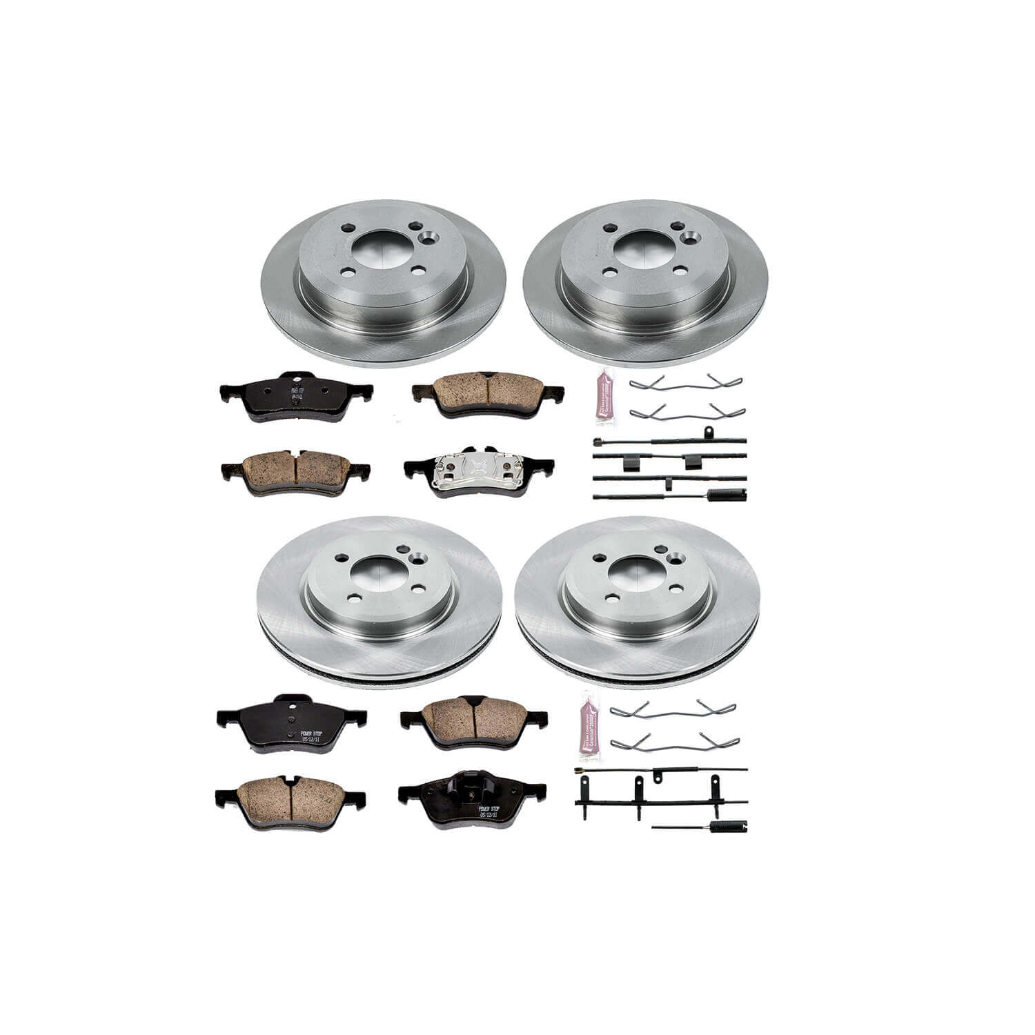 Power Stop KOE5725 Autospecialty - 1-Click Daily Driver Brake Kits (Front And Rear) for 2002-2006 MINI Cooper product image
