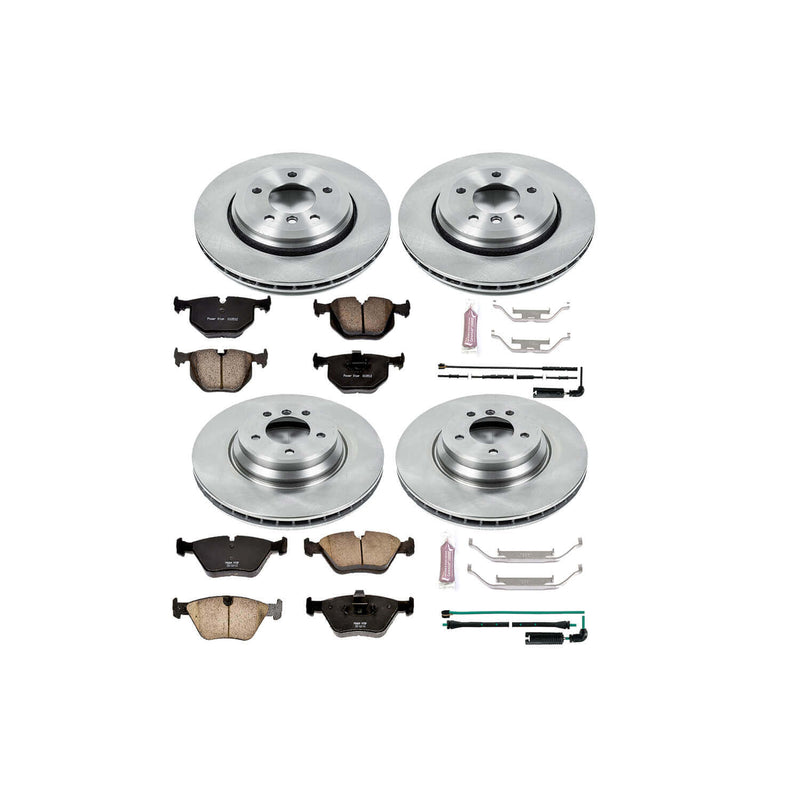 Power Stop KOE5728 Autospecialty - 1-Click Daily Driver Brake Kits (Front And Rear) for 2001-2006 BMW 330CI product image