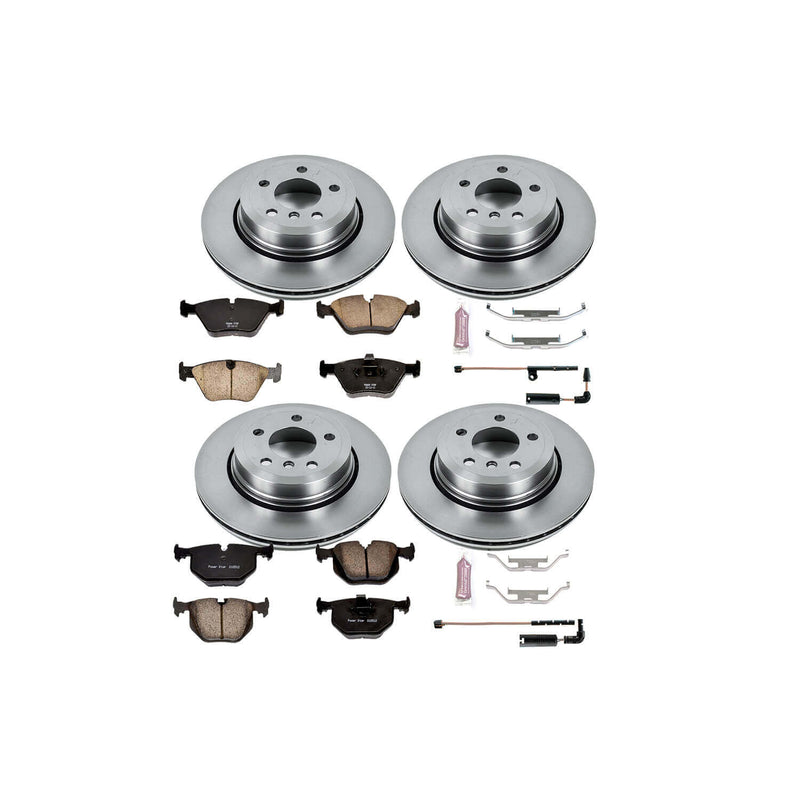 Power Stop KOE5737 Autospecialty - 1-Click Daily Driver Brake Kits (Front And Rear) for 2004-2010 BMW X3 product image