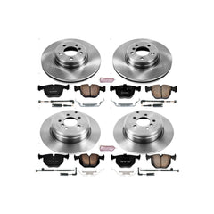 Power Stop KOE5741 Autospecialty 1-Click Daily Driver Plain Rotor Front And Rear Brake Kit for 2003-2005 Land Rover Range Rover product image