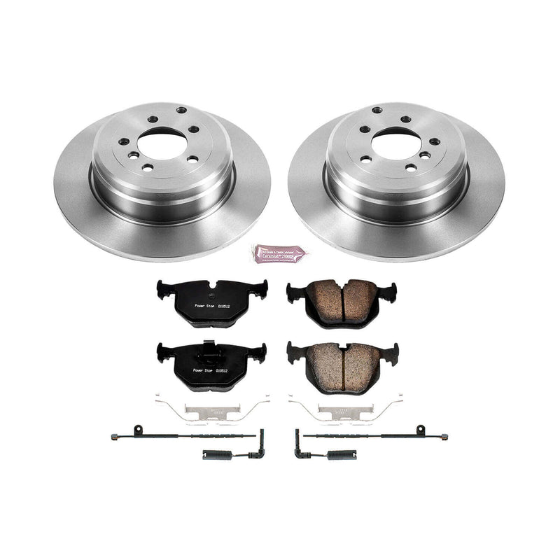 Power Stop KOE5742 Autospecialty 1-Click Daily Driver Plain Rotor Rear Brake Kit for 2003-2005 Land Rover Range Rover product image
