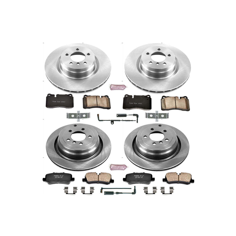 Power Stop KOE5744 Autospecialty 1-Click Daily Driver Front And Rear Pad And Rotor Kit for 2006-2009 Land Rover Range Rover product image