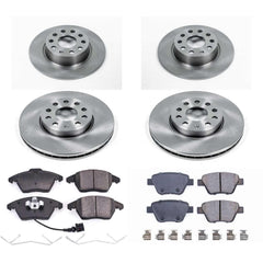 Power Stop KOE5747 Autospecialty - 1-Click Daily Driver Brake Kits (Front And Rear) for 2010-2014 Volkswagen Beetle product image
