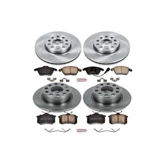 Power Stop KOE5749 Autospecialty - 1-Click Daily Driver Brake Kits (Front And Rear) for 2010-2019 Audi A3 product image