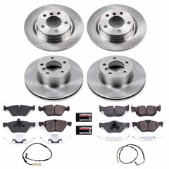 Power Stop KOE5766 Autospecialty 1-Click Daily Driver Front And Rear Brake Kit for 2008-2010 BMW 128I product image