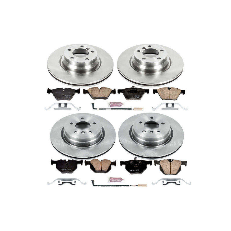 Power Stop KOE5768 Autospecialty - 1-Click Daily Driver Brake Kits (Front And Rear) for 2006 BMW 330XI product image