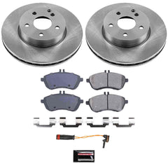 Power Stop KOE5790 Autospecialty 1-Click Daily Driver Plain Rotor Front Brake Kit for 2008-2015 Mercedes-Benz C250 product image