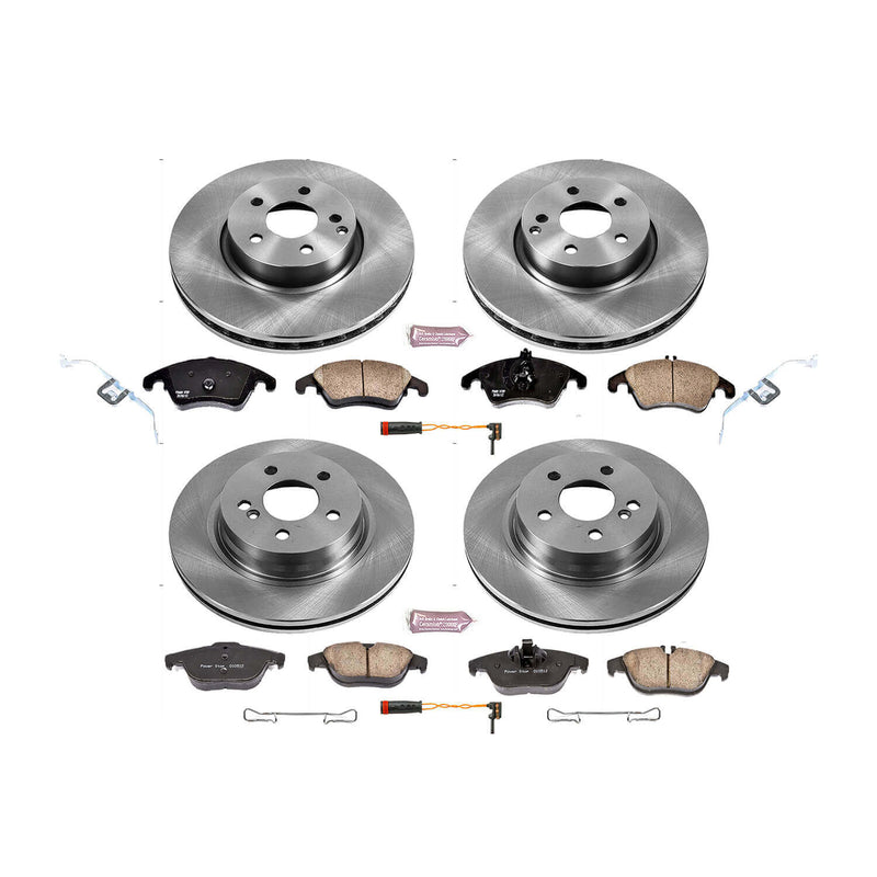 Power Stop KOE5793 Autospecialty 1-Click Daily Driver Front And Rear Brake Kit for 2008-2017 Mercedes-Benz C300 product image
