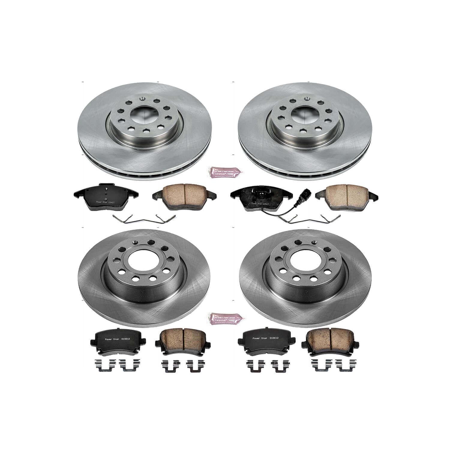 Power Stop KOE5798 Autospecialty 1-Click Daily Driver Front And Rear Brake Kit for 2007-2010 Volkswagen Eos product image
