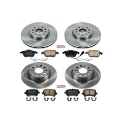 Power Stop KOE5798 Autospecialty 1-Click Daily Driver Front And Rear Brake Kit for 2007-2010 Volkswagen Eos product image
