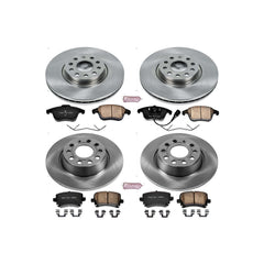 Power Stop KOE5802 Autospecialty 1-Click Daily Driver Front And Rear Brake Kit for 2011-2018 Volkswagen Tiguan product image