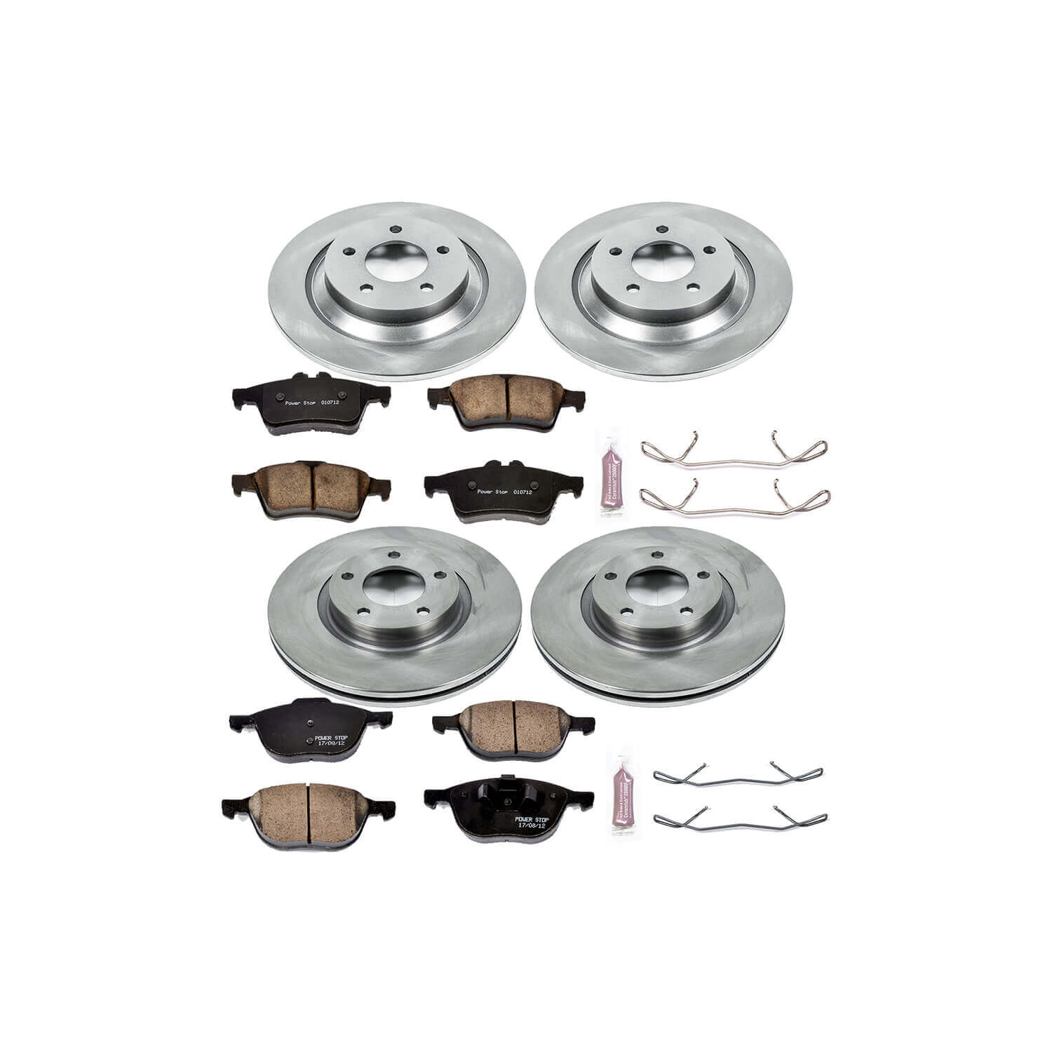 Power Stop KOE5804 Autospecialty - 1-Click Daily Driver Brake Kits (Front And Rear) for 2008-2015 Mazda 5 product image
