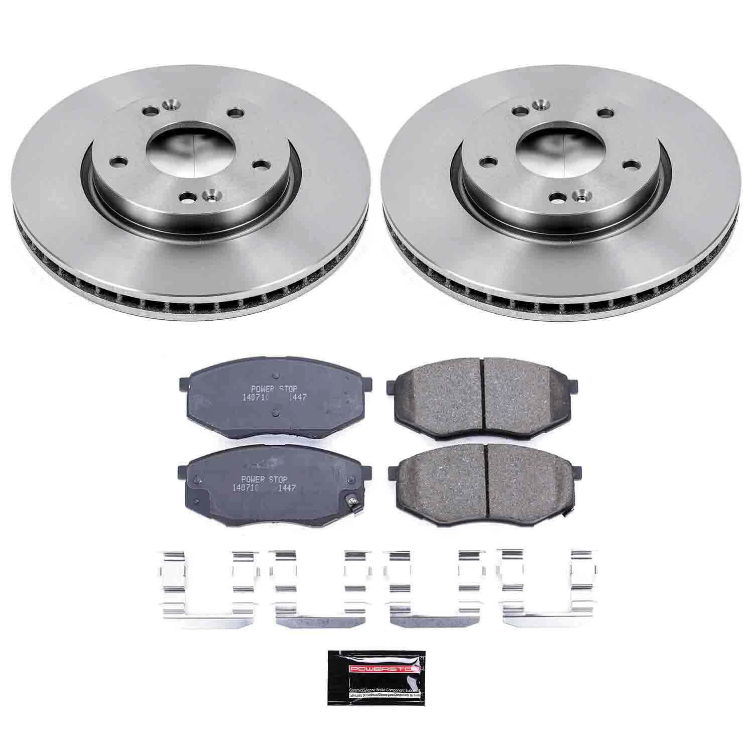 Power Stop KOE5806 Autospecialty - 1-Click Daily Driver Brake Kits (Front) for 2010-2011 Hyundai Tucson product image