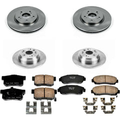 Power Stop KOE5815 Autospecialty 1-Click Daily Driver Front And Rear Brake Kit for 2010-2012 Honda Accord Crosstour product image