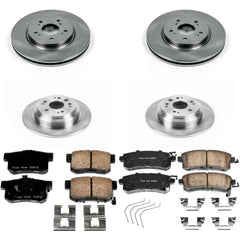 Power Stop KOE5816 Autospecialty 1-Click Daily Driver Front And Rear Brake Kit for 2011-2015 Honda Accord Crosstour product image